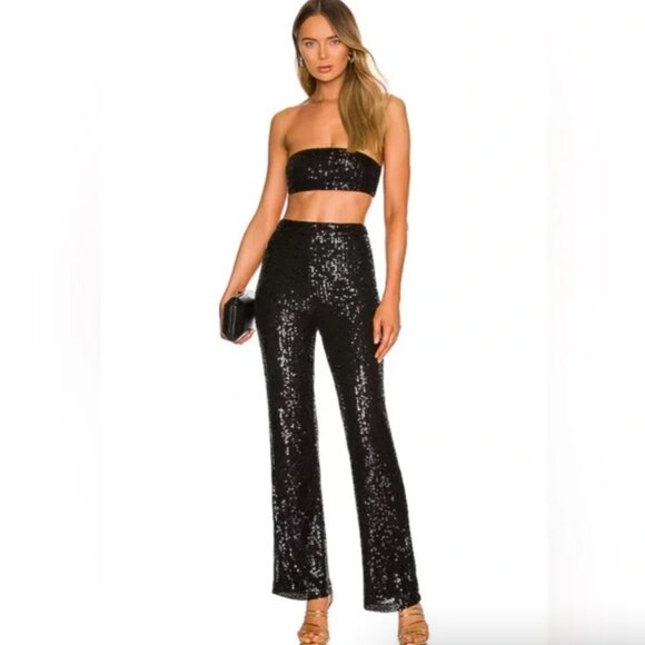 Camila Coelho Calvin Sequin Pants - Picture 2 of 9